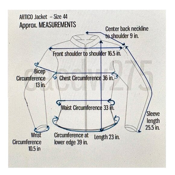 ARTICO Lamb Leather Suede Jacket Bustle Back  •36-Inch Chest  • Made in Italy - Picture 12 of 16